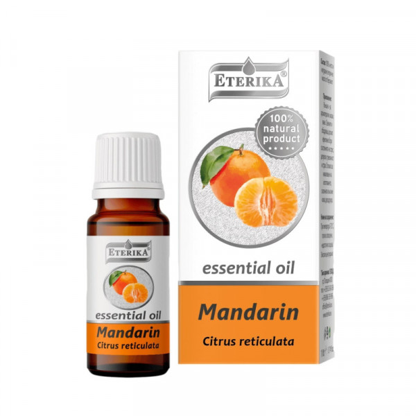 Mandarin 100% Natural Essential Oil (Citrus Reticulata) Eterika, 10 ml