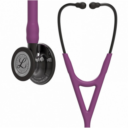 6166 3M Littmann Cardiology IV stethoscope in plum with smoke finish chestpiece