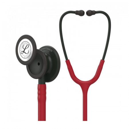 5868 3M Littmann Classic III stethoscope in burgundy with black finish chestpiece