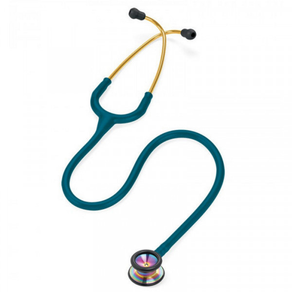 2153 Littmann Classic II Pediatric stetoskops (Caribbean Blue / Rainbow Finish)