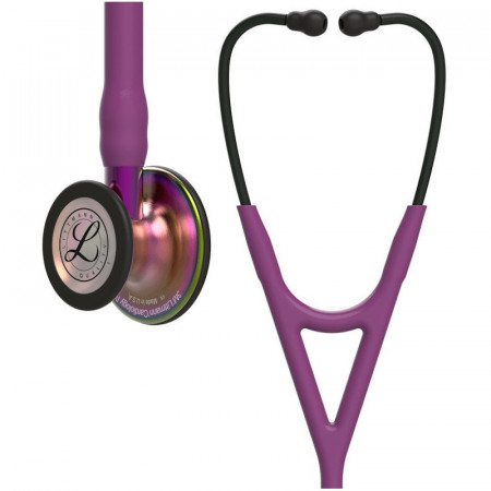 6205 3M Littmann Cardiology IV stetoskops Plum krāsā ar varavīksnes Rainbow Finish galviņu