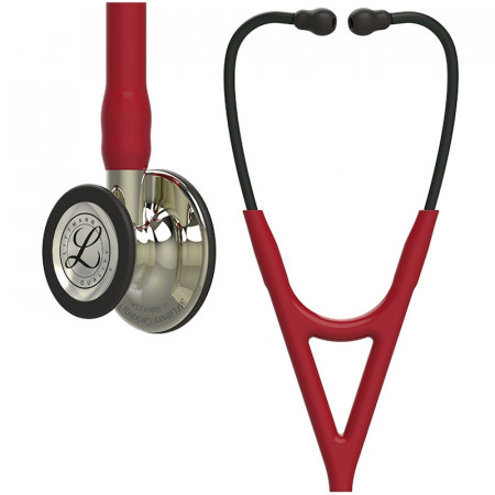 6176 3M Littmann Cardiology IV stetoskops Burgundy krāsā ar šampanieša Champagne Finish galviņu
