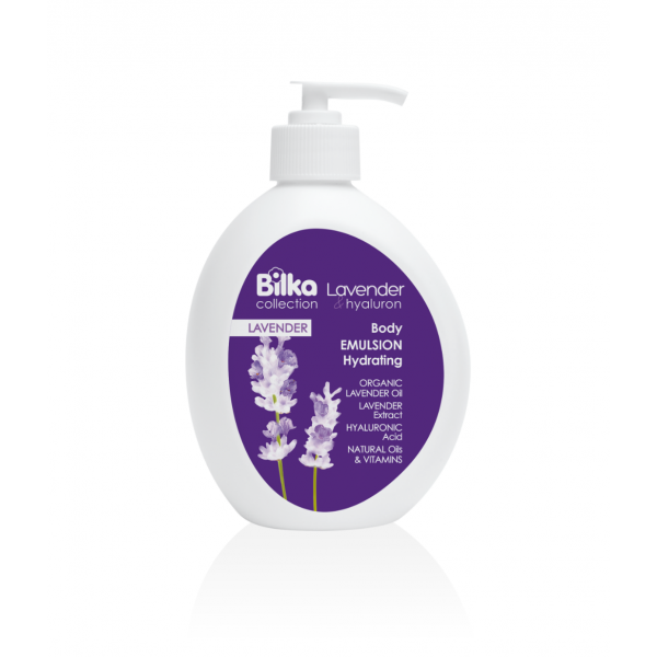 Mitrinoša ķermeņa emulsija LAVENDER & HYALURON 350 ml.