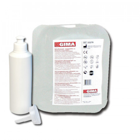 Прозрачный гель для УЗИ и лазерной эпиляции GIMA 5 литров для профессионального использования