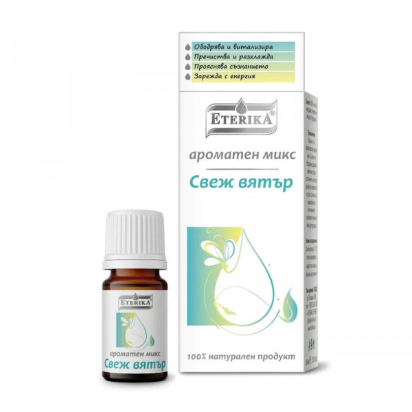 "Svaigs vējš" 100% dabīgs ēterisko eļļu maisījums (Aroma Blend), 5 ml