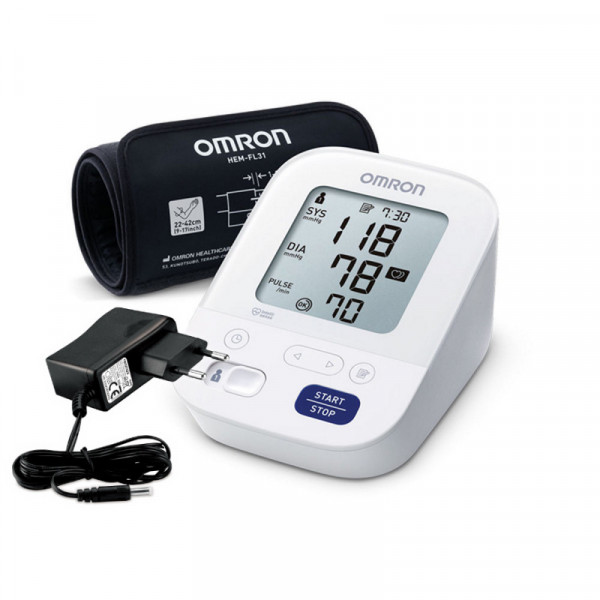 Omron M3 Comfort 7155-E asinsspiediena mērītājs ar adapteri