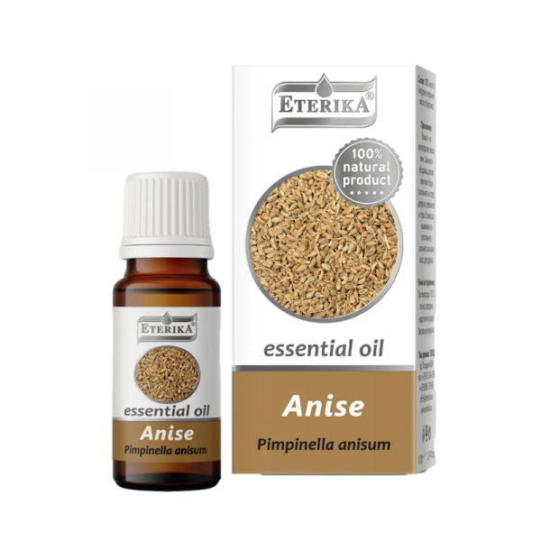 Anīsa 100% dabīga ēteriskā eļļa (Pimpinella Anisum), 10 ml