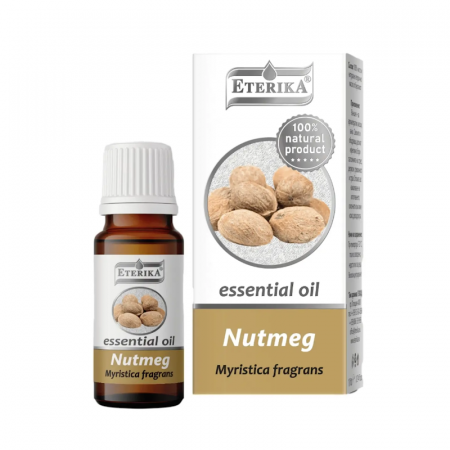 100% dabīga muskatrieksta ēteriskā eļļa, premium kvalitāte, 10 ml pudelīte aromterapijai