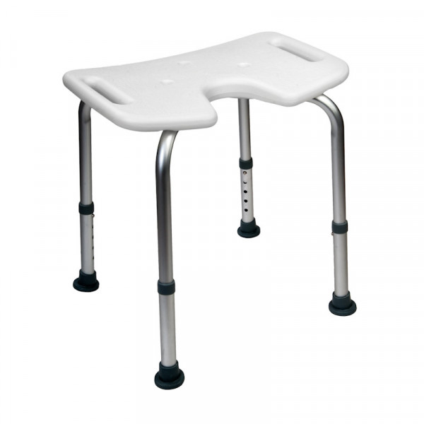 Shower stool Wilson RF811 with U-shape seat