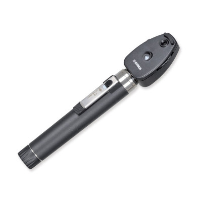 GIMA Sigma F.O. profesionālais oftalmoskops ar 2.5V LED apgaismojumu un cieto futrāli
