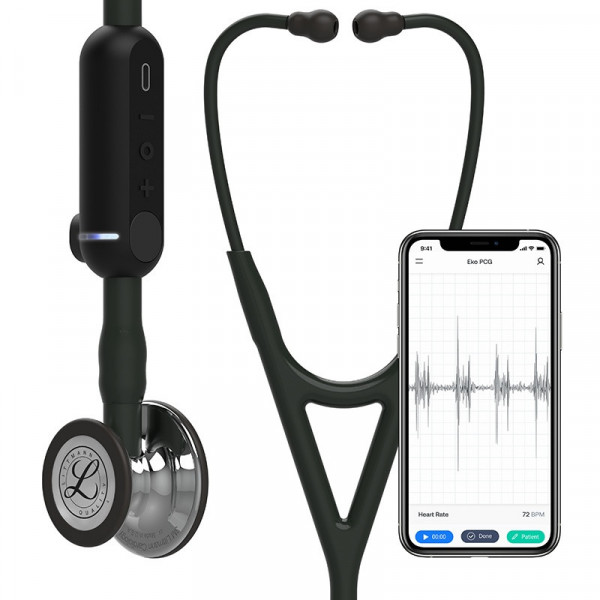3M Littmann CORE Digital Stethoscope 8869, Matte Black Finish