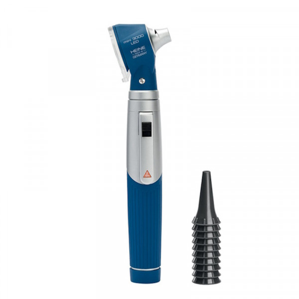 HEINE Mini 3000 F.O. Pocket Otoscope, Blue (D-008.70.110)