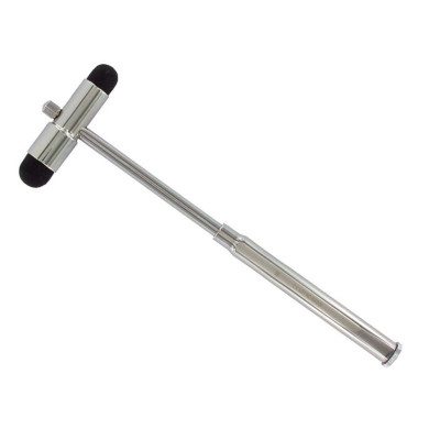BUCK CLASSIC neurological reflex hammer GIMA with pin and brush silver