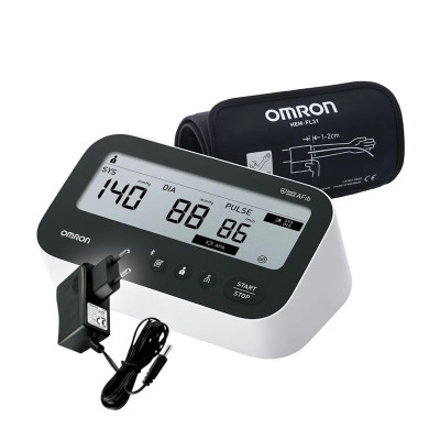 OMRON M4 Intelli IT upper arm blood pressure monitor with adapter HEM-7196T1-FLE