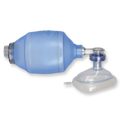 Adult PVC single-use resuscitator BVM with mask GIMA 34277