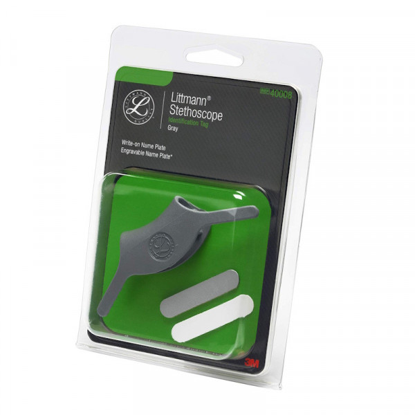 Grey Stethoscope Identification Tag 3M Littmann 40008