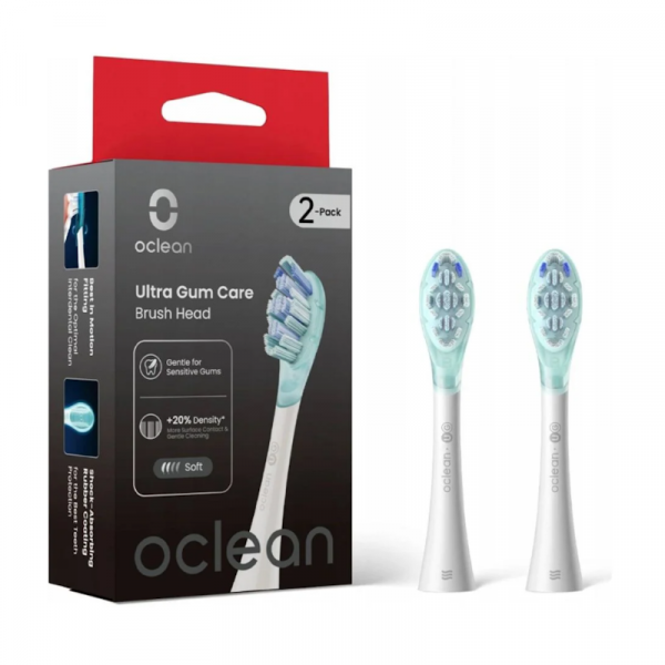 Oriģinālie maināmi uzgaļi Oclean Ultra Gum Care UG03 — Zaļi (2 gab.)