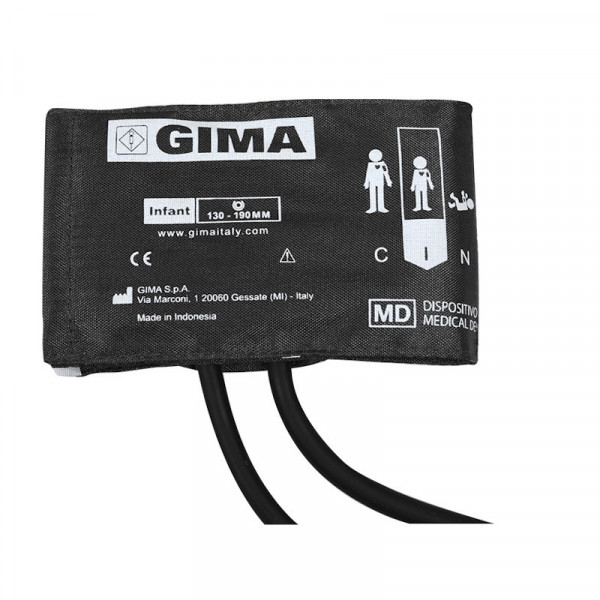 GIMA Premium bērnu aproce tonometram ar 2 caurulītēm un TPU kameru (19-27 cm)