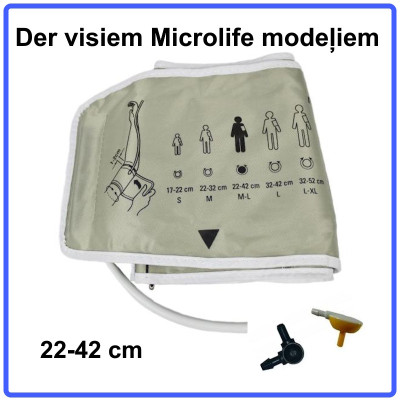 Microlife universālā manšete M-L izmērs 22-42 cm automātiskajiem asinsspiediena mērītājiem