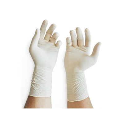 GIMA sterile surgical latex gloves size 7 for medical operations and invasive procedures
