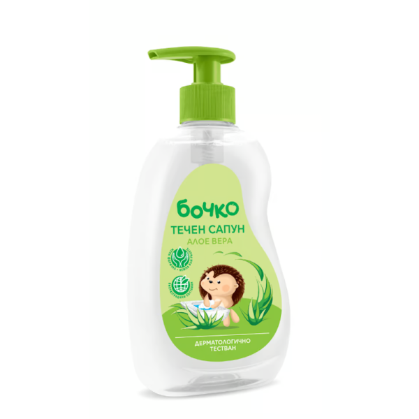 Bērnu šķidrās ziepes ar alvejas ekstraktu - Bochko, Art. BO-011