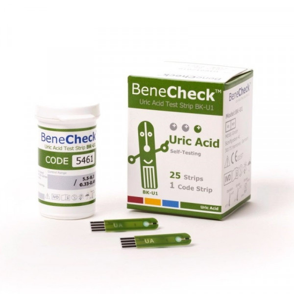 Uric Acid Self Testing Strips Rossmax BeneCheck