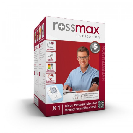 Automatisks asinsspiediena mērītājs uz augšdelma Rossmax X1