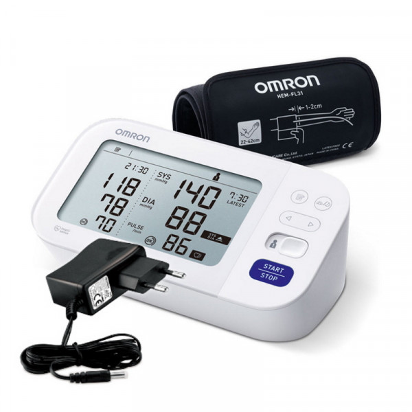 Omron M6  HEM-7360-E Comfort asinsspiediena mērītājs ar adapteri