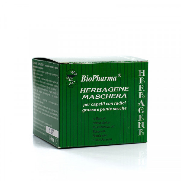 Herbagene mask with plant extracts and greasy