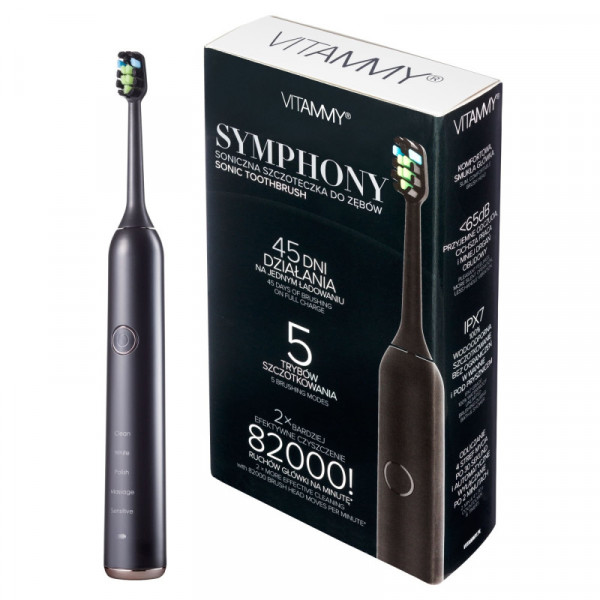 Symphony Black ultrasonic toothbrush