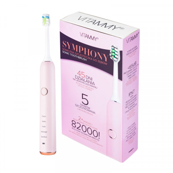 Symphony Pink ultrasonic toothbrush