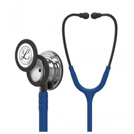 5863 3M Littmann Classic III stethoscope in navy blue with copper finish chestpiece