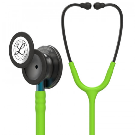 5875 3M Littmann Classic III stetoskops Lime Green krāsā ar Smoke Finish galviņu