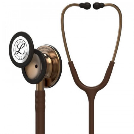 3M Littmann Classic III stethoscope and phonendoscope in chocolate tubing with copper finish chestpiece model 5809