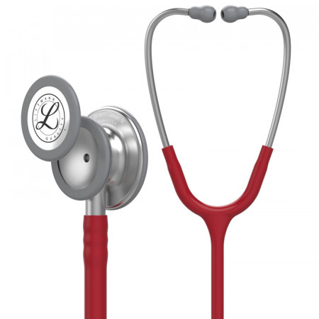 3M Littmann Classic III stetoskops bordo krāsā ar nerūsējošā tērauda galviņu modelis 5627