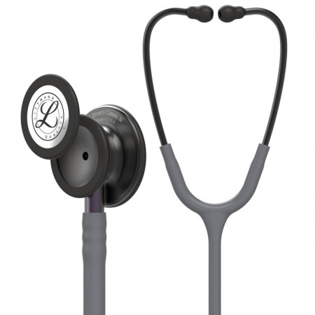 5873 3M Littmann Classic III stetoskops Grey krāsā ar Smoke Finish galviņu